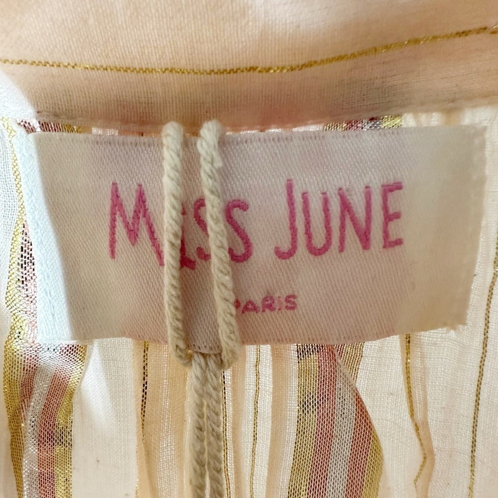 Miss June Paris Ombre Shirt Casual Dress Coral - Picture 3 of 14